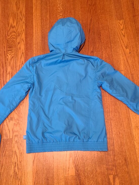 BONFIRE Bomber / Rain Jacket waterproof lined hooded Bright Blue Size Small - Picture 2 of 11